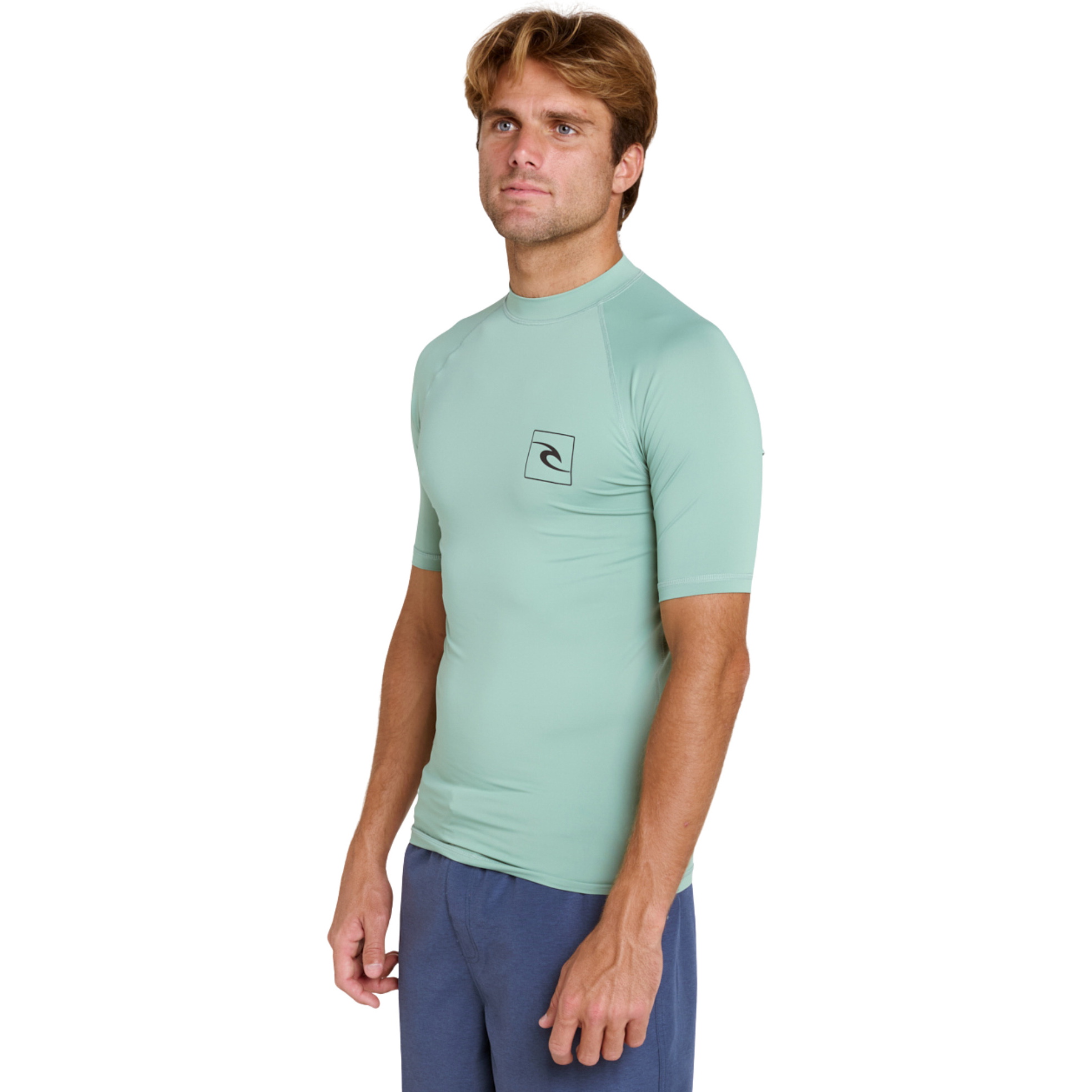 2026 Rip Curl M&auml;nner Streamline UPF Kurzarm-Lycra-Weste 172MRV - Aloe